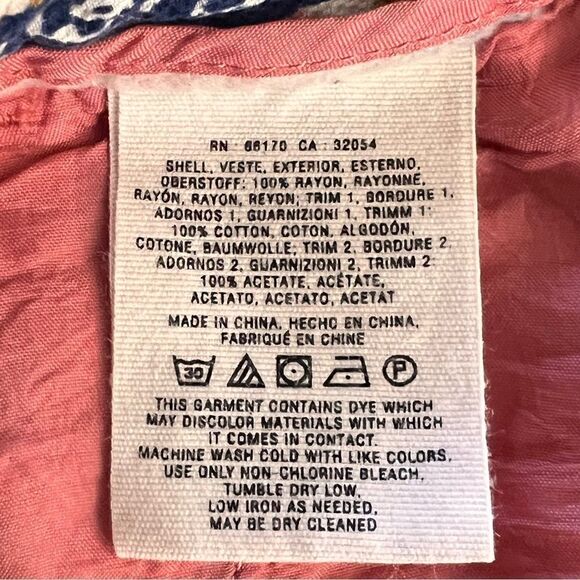 Anthropologie Pilcro Ikat Cropped Pants 26p - Picture 8 of 9